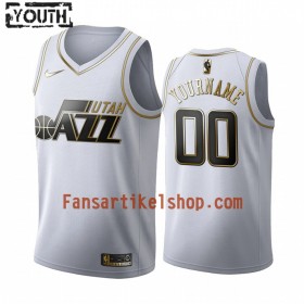 NBA Utah Jazz Trikot Benutzerdefinierte Nike 2019-2020 Weiß Golden Edition Swingman - Kinder